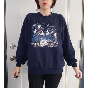 Wisconsin Chickadee Crew Neck‎ Sweatshirt